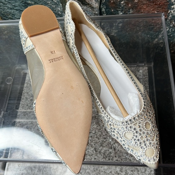 Brand New Badgley Mischka Gigi Ballet Flat IVORY - Picture 14 of 17